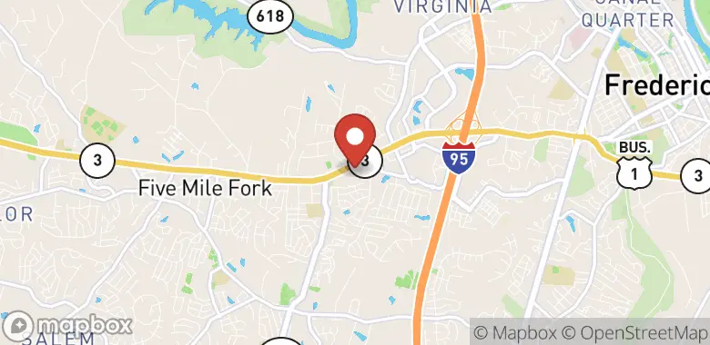 Map of 3920 Plank Road, Suite 120, Fredericksburg, VA 22407